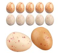 Gatuida 20pcs Faux Bird Eggs Realistic Decorative Speckled Eggs for Easter Tree Floral Arrangements Spring Party Favors and Home Decor Yellow White Assortment