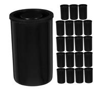 Gatuida 20pcs Film Box Canister Holder Empty Camera Reel Storage Case for Small Accessories Beads Film Canisters Caps