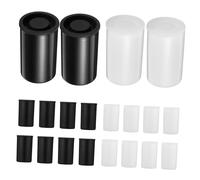 Gatuida 20pcs Film Canisters with Black and White Containers Compact Camera Film Storage Organizer for Travel Outdoor Photography Small Accessories