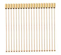 Gatuida 20pcs Golden Stainless Steel Safety Pins for Clothes with Easy to Use Long Length Design, Boutonniere Pins with Stopper for Embroidery Brooch Making and Handmade Crafts