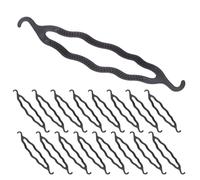 Gatuida 20pcs Hair Bun Maker Plastic Curler Double Hook Styling Tool for Messy Buns Elegant Updos Hairdressing Tools Hair Donut Holders