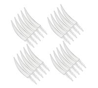 Gatuida 20pcs Halloween Pumpkin Decor Halloween School Pumpkin Decorations DIY Craft Decorations Craft DIY Kit Spooky Tooth Decorating Kit White