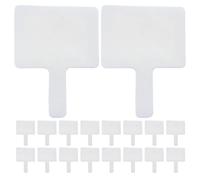 Gatuida 20pcs Handheld Dry Erase Paddle for Classroom, Student Answer Board | 9x7'', Reusable Writing Board, Student Response Tool, Teacher Learning Aid, Handheld Message Board