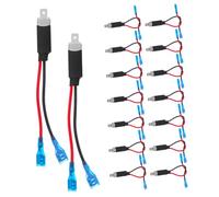 Gatuida 20pcs Headlight Wiring Harness Adapter Dual Bulb Socket Connector for Car Trucks Aging Construction Easy Installation for Vehicle Lighting Upgrades