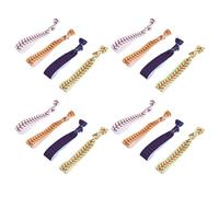Gatuida 20pcs Knotted Elastic Hair Ties for Sports Activities and Team Use, Soft Cloth Material with Colour Coding for Groups and Prevent Hair Marks, for Athletes and Women