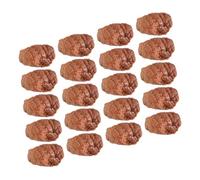 Gatuida 20pcs Lifelike Fake Meat Model Realistic Simulated Beef Blocks for Kitchen Role Play Educational Prop for Sensory Development and Fun Learning Activities