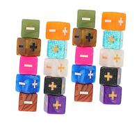 Gatuida 20pcs Math Teaching Dice for Educational Plaything with Calculation Signs Fall Resistant Arithmetic Game for Classroom Learning and Fun Random Color