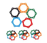 Gatuida 20pcs Microphone Protector Ring Anti Rolling Microphone Ring Handheld Assorted Color Plastic Rubber Comfortable Grip Absorbs Vibrations for Karaoke Live Performances Random Color