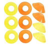 Gatuida 20Pcs Mini Sports Cones Flexible Round Marker Discs for Soccer Training Agility Drills Injury Prevention Design Portable Small Plastic Cones for Adults