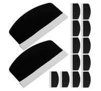 Gatuida 20pcs Mobile Screen Protector Squeegee Scraper Tool Curved Bubble Remover for Cell Phone Film Application Cleaning Cloth, No-bubble Screen Protector Installation Aid