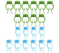 Gatuida 20Pcs Nose Clips for Lung Breathing Training Comfortable Pom Nasal Stoppers for Home Use Reduce Nosebleeds Enhance Breathing Efficiency Blue Green