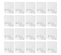 Gatuida 20pcs Power Plug Hook Power Plug Storage Hooks Bathroom Hook Holder Hooks Clear Sticky Hook Loofah Hook Showerv Wall Storage Hooks Wall Line Electric Wire Plastic Office