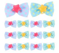 Gatuida 20pcs Puppy Hair Bows Small Dog Mini Rubber Bands Doggie Bowknot Pet Grooming Accessories Puppy Bows for Small Dogs Girl