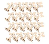 Gatuida 20pcs Rustic Wooden Crosses Bulk Unfinished Standing Tabletop Decorations for Baptism Communion Wedding DIY Crafts Faith-Based Home Decor Centerpieces