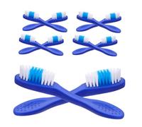 Gatuida 20pcs Short Handle Anti-self- Toothbrush Blue Safe Oral Care Brush for Prisons Detention Mental Health Facilities