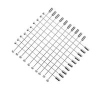 Gatuida 20Pcs Silver Long Needle Eye Pins with Stopper End Diamond-studded Metal Brooch Pins for Women Hat Suit Tie Scarf Multifunctional Safety for Jewelry Making and Costume Accessories