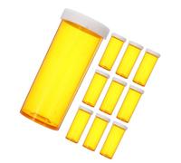 Gatuida 20pcs Small Travel Pill Case Medication Organizer Compact Plastic Pill Dispenser Bottle with Lid Waterproof for Vitamins Supplements Personal Use