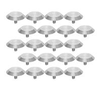 Gatuida 20pcs Stainless Steel Tactile Dots Studs Non-slip Pavement Markers for Sidewalk Paving Tiles and Road Guidance, for Metro Exits and Transportation Hubs