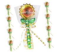 Gatuida 20pcs Sunflower Shaped Foil Balloons Bright Summer Floral Party Decorations for Weddings Showers Birthdays Easy Inflate Handheld Balloon