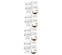 Gatuida 20pcs Table Tent Signs for Coffee Tea Beverage Labels Buffet Signs for Food Service Elegant Display for Restaurants Cafes