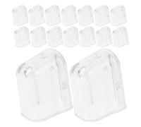 Gatuida 20pcs Toothbrush Head Covers for Travel and Home, PC | See-through Design Lets You Check Bristle Wear, Clip Attachment, for Electric Heads and Daily Carry