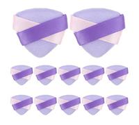 Gatuida 20pcs Triangle Powder Puff: Mini Setting Face Loose Powder Applicator Pad Finger Sized Makeup Sponge For Velour Body Blender Foundation Blending Beauty Tools