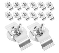 Gatuida 20pcs Undermount Installation Clips: Stainless Sink Support Bracket - Heavy Duty Undermount Basin Support Clips - Under-Counter Sink Fixing Clamps