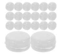 Gatuida 20pcs White Rattle Drum Inserts for Toys Craft Rattle Balls Replacement Noise Makers for Soft Toys and Animal Puppet Shaking