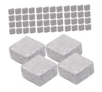 Gatuida 210pcs Scale Miniature Grey Bricks for Dollhouse Decor Realistic Fake Brick Stone Model for DIY Handmade Crafts Micro Landscape Garden Accessories Easy Assemble Building Blocks