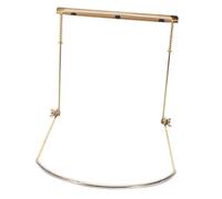 Gatuida 24-hole Gold Harmonica Neck Holder Stand for 10/16 Hole Harp, Portable Metal Harp Rack Support for Harmonica Performance and Mouth Organ Play