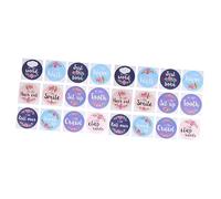 Gatuida 24pcs Boy Girl Monthly Stickers Decorative Skill Cards for Newborns Capture Developmental Moments Reusable No Residue Shower