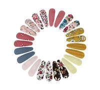 Gatuida 24pcs Fabric Hair Clips Decorative Flower Embroidered Barrettes Hairpins Stylish Hair Accessories for Birthday Party Christmas Wedding and Daily Use