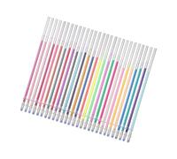 Gatuida 24pcs Gel Pen Refills Glitter Fluorescent Ink Refills Portable Neutral Pen Replacement for School Office and Creative Projects