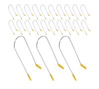 Gatuida 24Pcs Hot Curler Clips Replacement for 2.54Cm Heated Hair Rollers U-Shaped Stainless Steel Roller Clips Set for Women and Hair Styling