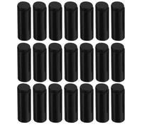 Gatuida 24pcs Metal Zinc Alloy Shoelace Tips Replacement Cord End Stoppers Barrel Shape and Black Finish, Easy Installation to Prevent Fraying and Slippage, Suitable for Jackets, Pants,