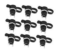 Gatuida 24pcs Threaded Power Socket Connectors with Waterproof Covers for 5.5mm Dc Power Plug, Plastic Panel Mount Adapters Providing Safe Insulation for Electronic Devices