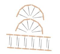 Gatuida 24pcs Violin Peg Hole Reaming Tool 1:30 Taper Iron with Wooden Handle for Precise Peg Installation and Repair for Luthiers and Professionals