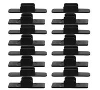 Gatuida 24Pcs Wall Mount Marker Holder Pen Clips for 7-10Mm Pens, Self-Adhesive Pencil Organizer for Classroom and Office Desk, Black Large and Small Sizes for Writing Tool Storage