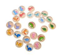 Gatuida 24pcs Wooden Dinosaur Matching Game for Educational Cognition Concentration Memory Ability Interactive Group Play Puzzle Enhancing Critical Thinking and Social Skills