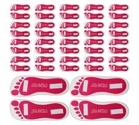 Gatuida 25 Pairs Mobile Spray Tanning Mobile Spray Pads Salon Tanning Tools Foot Sticker Tan Foot Protectors Self Tan Protector Rosy