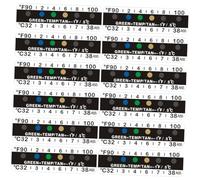 Gatuida 25pcs Adhesive Temperature Strips for Urine Testing Quick Accurate Thermometer Stickers Easy Peel Labels for Bottles and Laboratory Use