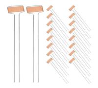Gatuida 25pcs Copper Metal Plant Labels Waterproof Garden Markers Vegetable Garden Tags Plant Nameplate Stakes for Outdoor Flower Nursery