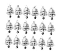 Gatuida 25pcs Vintage Alloy Bells for Jewelry Making and Wind Chimes Rustic Small Pendant with Soft Jingle Sound Lightweight Bell Accessories for DIY Crafts and Dog Training