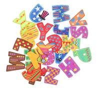 Gatuida 26Pcs Embroidered Iron Letter Patches for Clothing DIY Sew and Iron Alphabet Applique for Bags Hats Shoes Jackets Pants Backpacks Multi Use Repair and Decoration