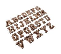 Gatuida 26Pcs Iron Letter Patches for Fabric DIY Clothing Decoration Soft and Durable Alphabet Applique for Pants Bags Hats Shoes Easy Heat Transfer Sewing Repair