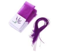 Gatuida 28pcs Lavender Sachet Bags Mesh Drawstring Pouches 100% Cotton Linen Fragrant Aromatherapy Bags for Closets Wardrobe Storage Party Wedding Favor 6.29x2.95in