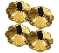 Gatuida 2pairs Finger Cymbals for Belly Dancers Cymbals Blossom Lace Musical Instrument for Party