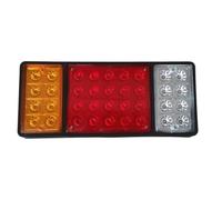 Gatuida 2pcs 12v Waterproof LED Rear Tail Lights for Trailer and Lorry Square Abs Housing, High Brightness, Low Power Consumption Suitable for Night Use