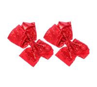 Gatuida 2pcs 20cm Large Red Sequined Bowknot Hair Clips Boys and Girls Hairpins Barrette Hair Accessories for Girls