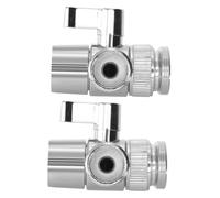 Gatuida 2pcs 3-Way Shower Diverter Valve Faucet Splitter Tap Water Splitter for Bathroom Supplies Compatible with Handheld Shower Heads and Kitchen Faucets